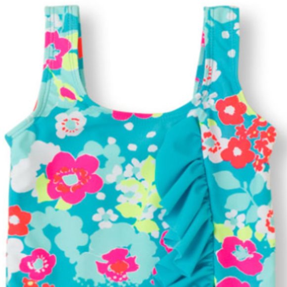 The Children's Place Baby Girls 2-PC Swim Set Floral UPF 50+ Lined Swimw… - Picture 3 of 6